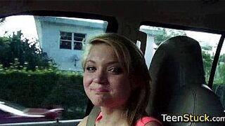 tiny blonde gets a ride and wants sex porn video